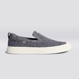 IBI Slip-On Cariuma Low Top Bamboo Weave Knit Vegan Grise Homme | ZIV-2674124